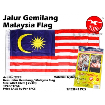 7223 Jalur Gemilang / Malaysia Flag 60x120cm ( 2x4ft ) 1PCS